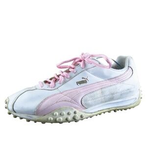 PUMA Women's VTG 80's Speed Game Cat Turf Sneaker Pink Leather 8.5‎ Medium  Used